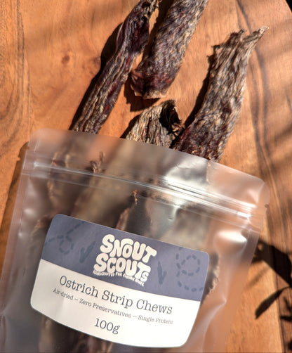 Ostrich Strip Chews